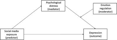 Social Media Exposure, Psychological Distress, Emotion Regulation, and Depression During the COVID-19 Outbreak in Community Samples in China